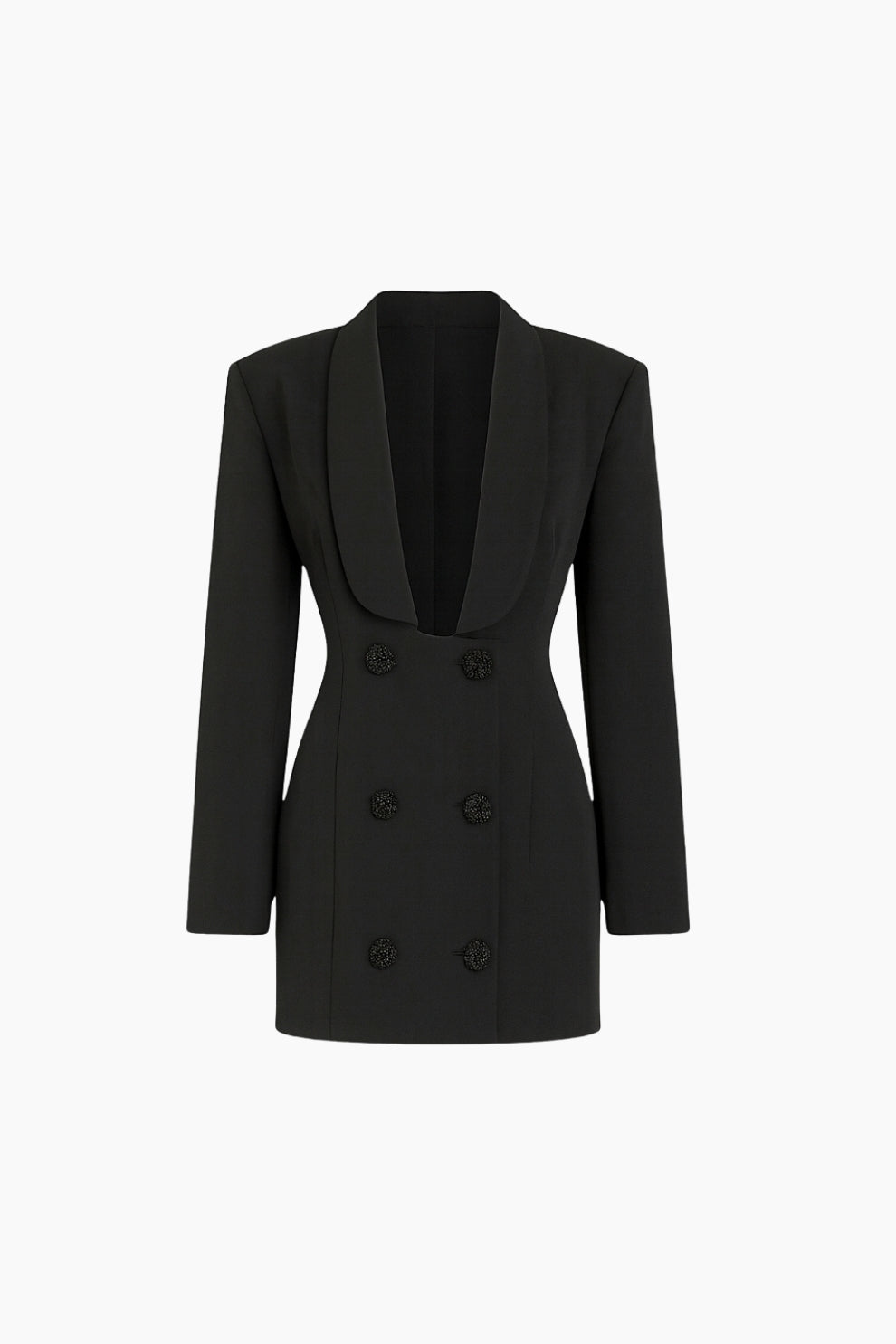 Black blazer with lapels 