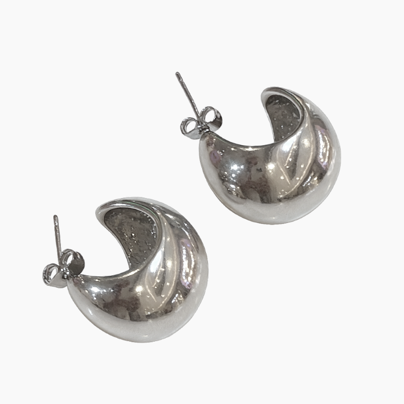 Silver Hoop Earring