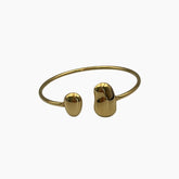 Gold bracelet with a unique design