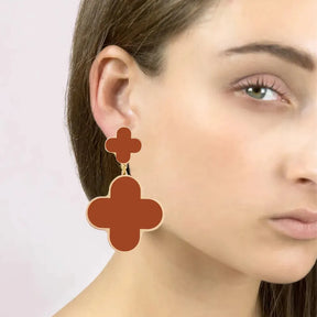 Flower Hoop Earrings