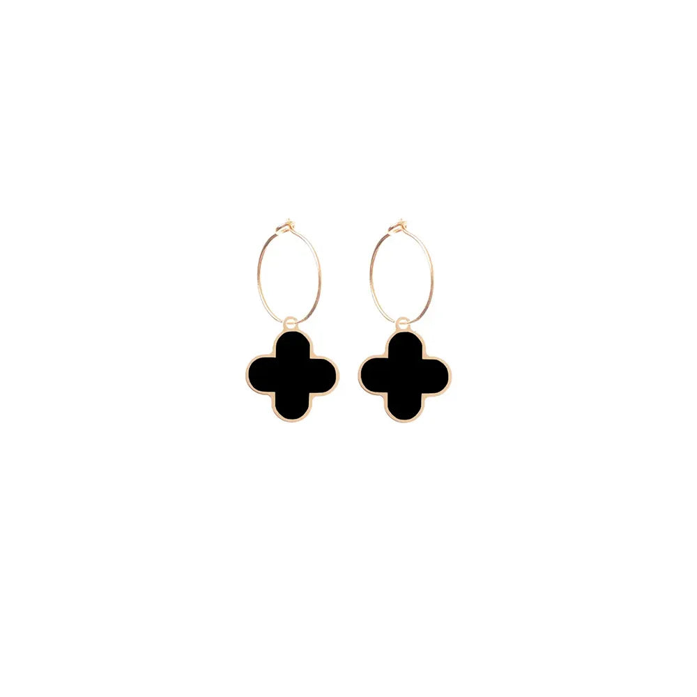 Flower Hoop Earrings
