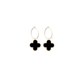 Flower Hoop Earrings