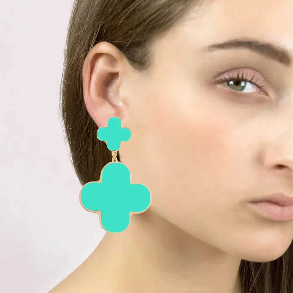 Flower Hoop Earrings