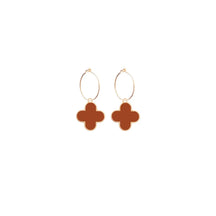 Flower Hoop Earrings