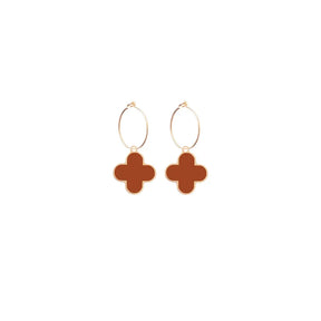 Flower Hoop Earrings