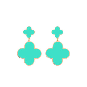 Flower Hoop Earrings