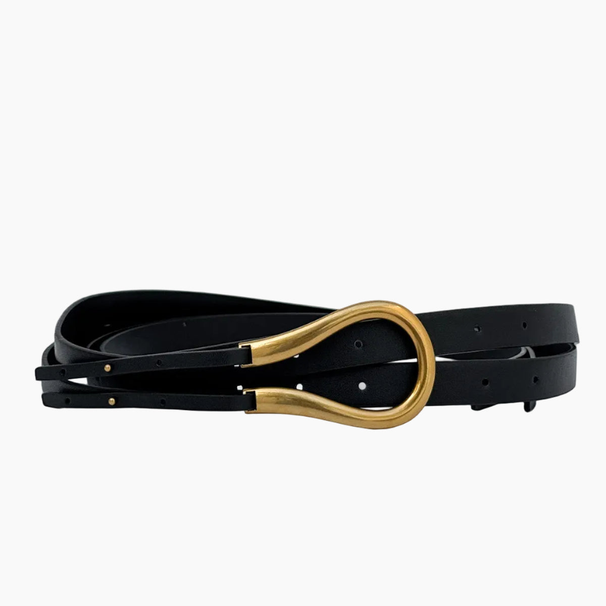 Mini Horse Buckle Belt – Black