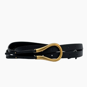 Mini Horse Buckle Belt – Black