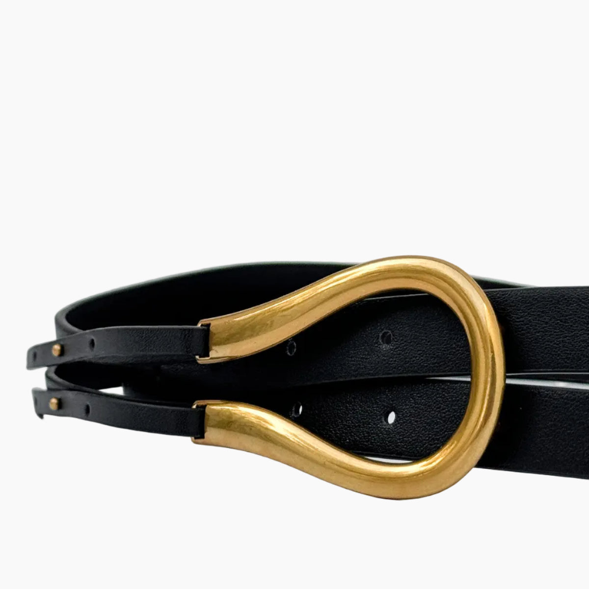 Mini Horse Buckle Belt – Black