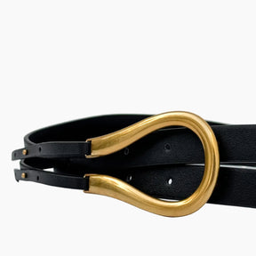 Mini Horse Buckle Belt – Black