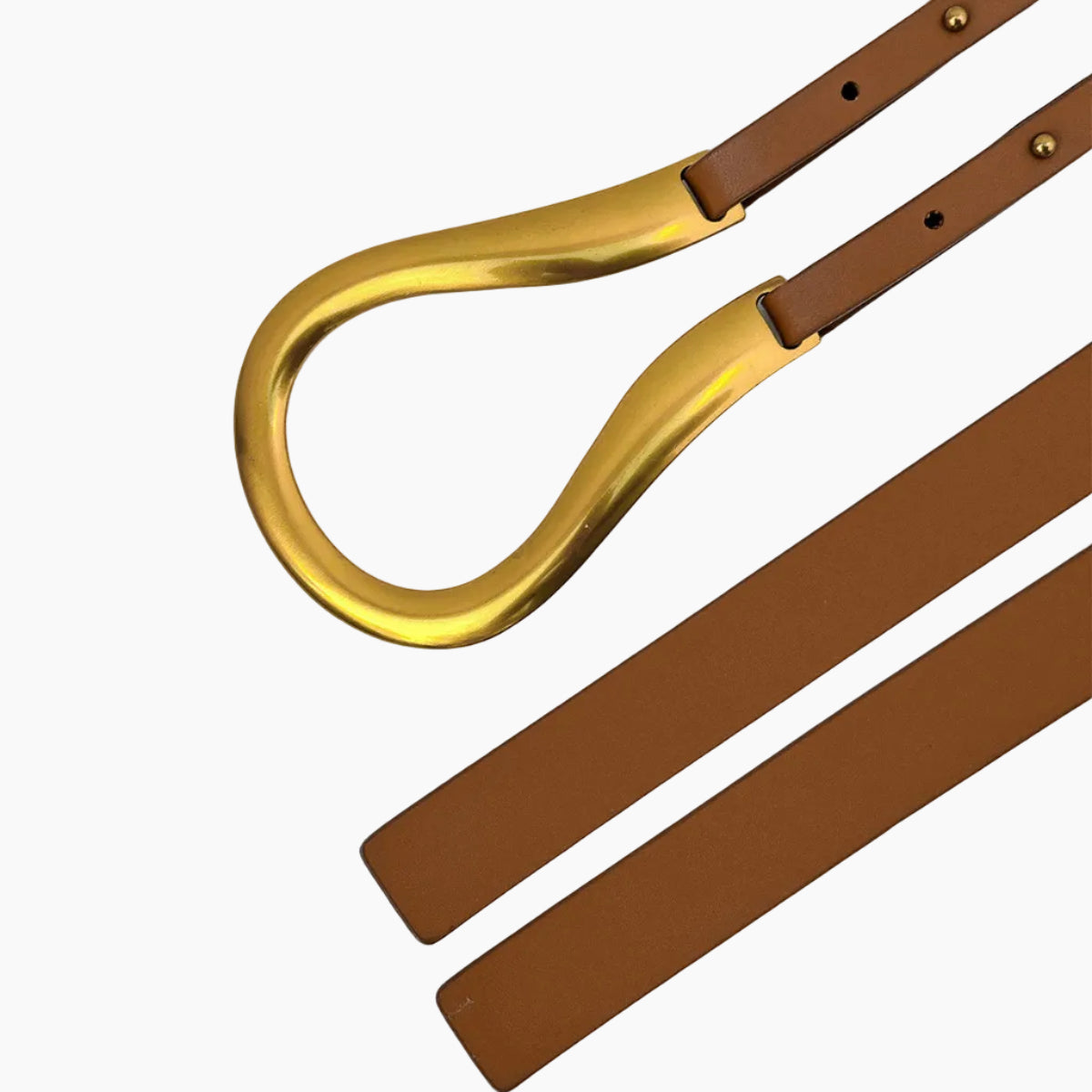 Mini Horse Buckle Belt – Camel