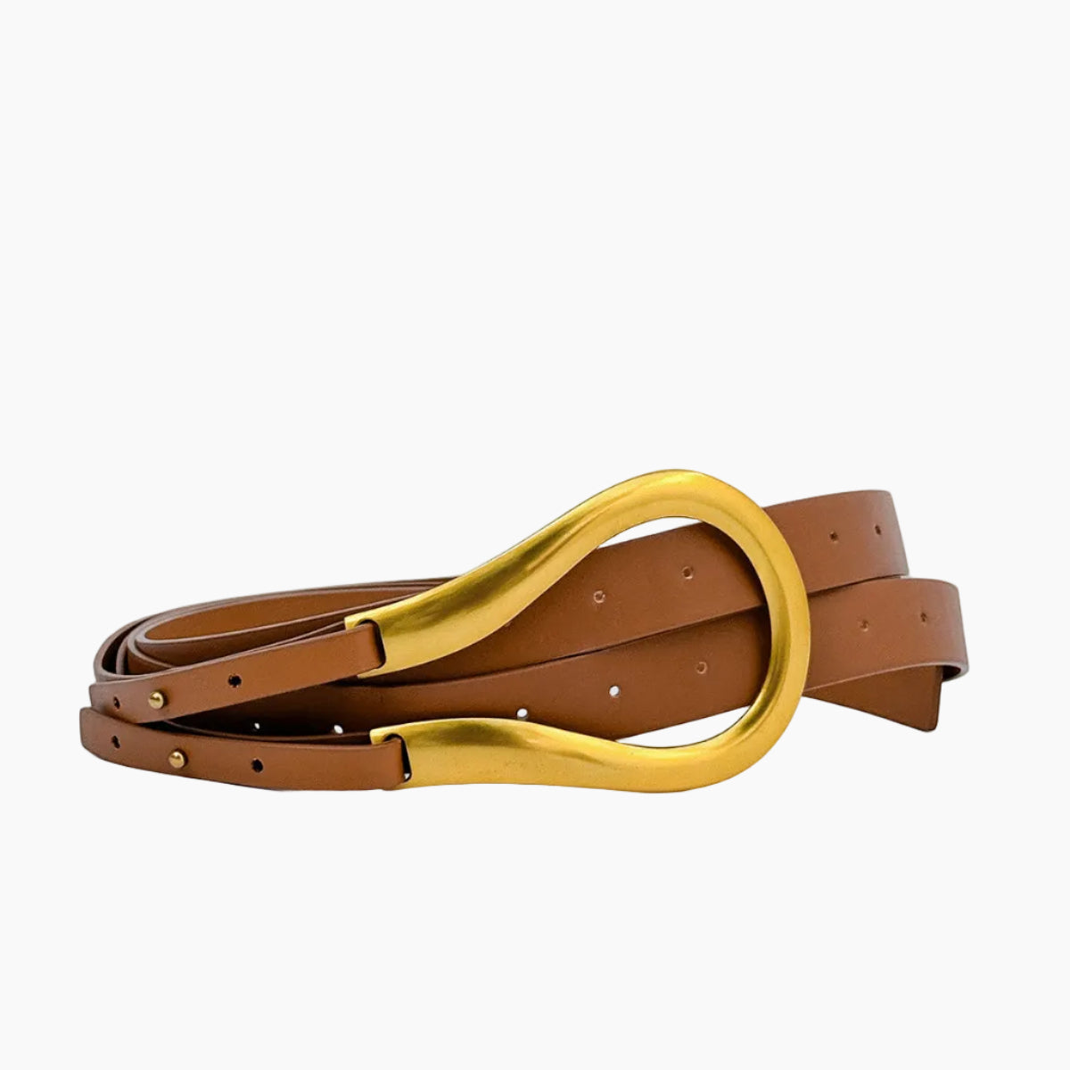 Mini Horse Buckle Belt – Camel