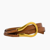 Mini Horse Buckle Belt – Camel