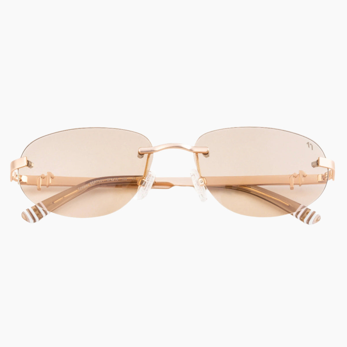  anti-scratch, anti-reflective coat and UV600 protection, gold sunglasses