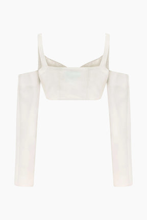 White off-shoulder top 