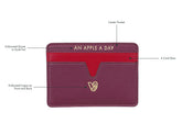 Cider Apple Leather Cardholder