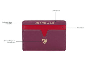 Cider Apple Leather Cardholder