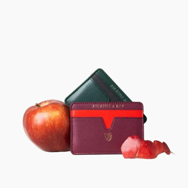 Cider Apple Leather Cardholder