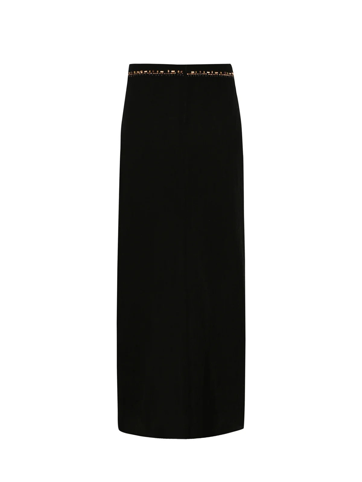 Black pencil skirt on a white background