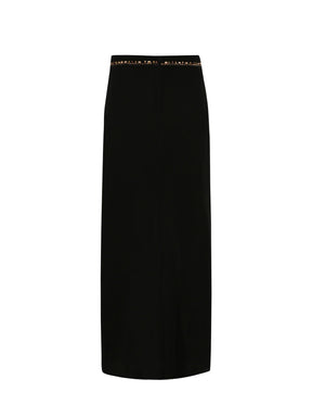 Black pencil skirt on a white background