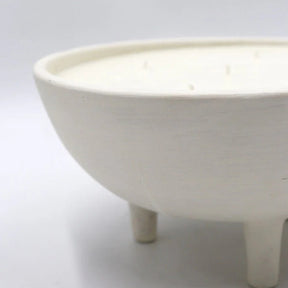 White ceramic bowl on a white background
