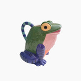 Colorful frog-shaped teapot 