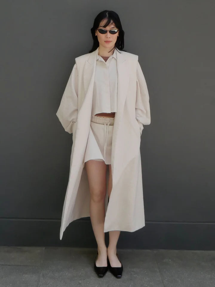 Linen Long Vest