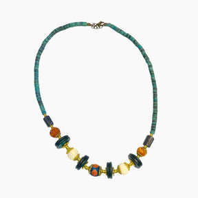 Necklace with colorful beads