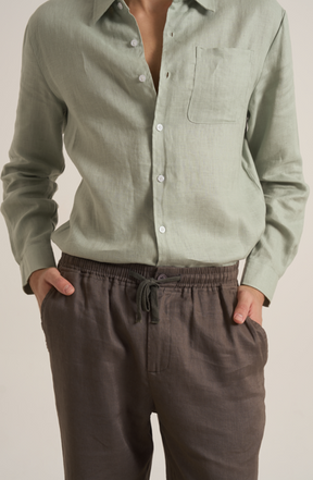 Linen Trousers Charles Gray