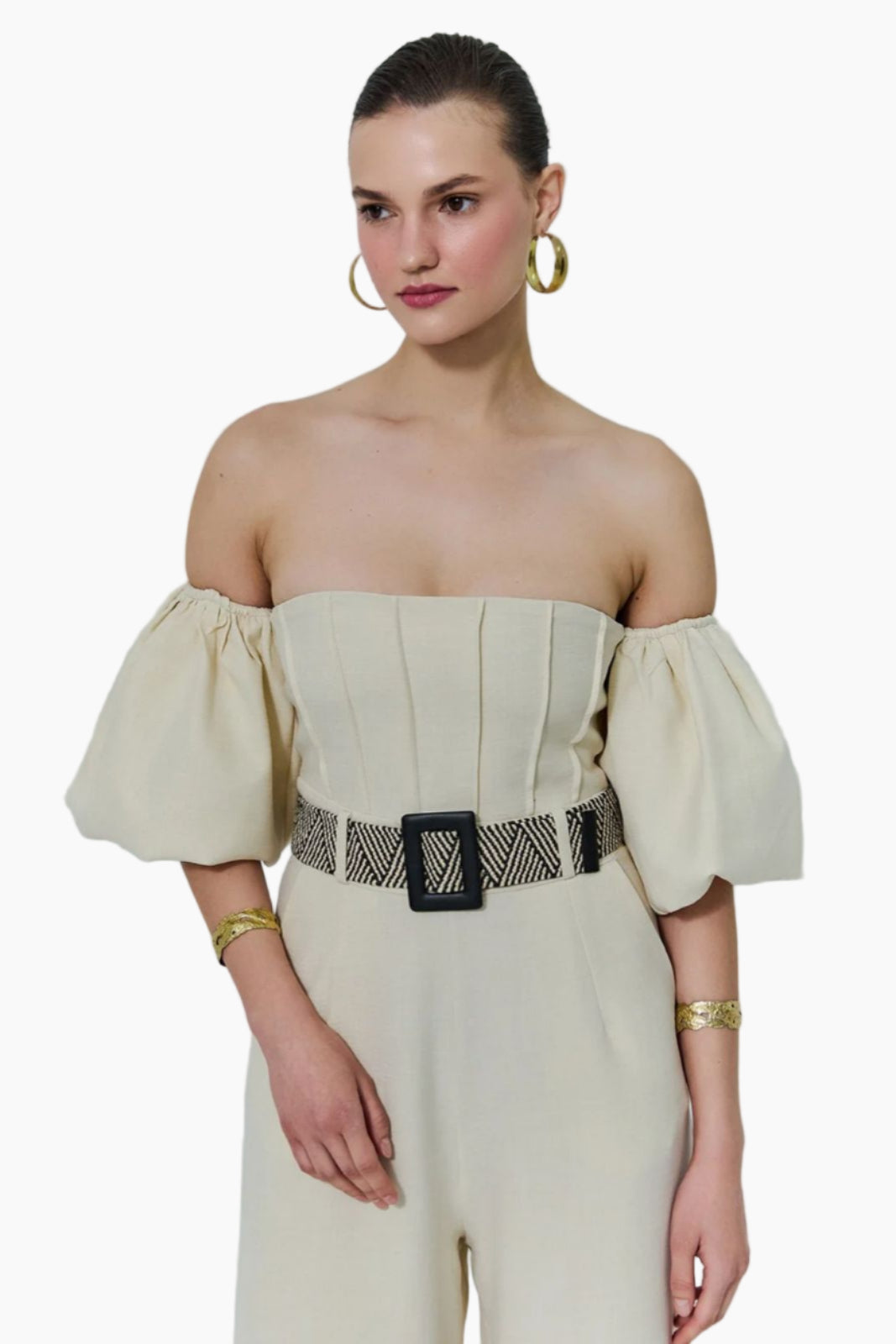 Off Shoulder Overall
