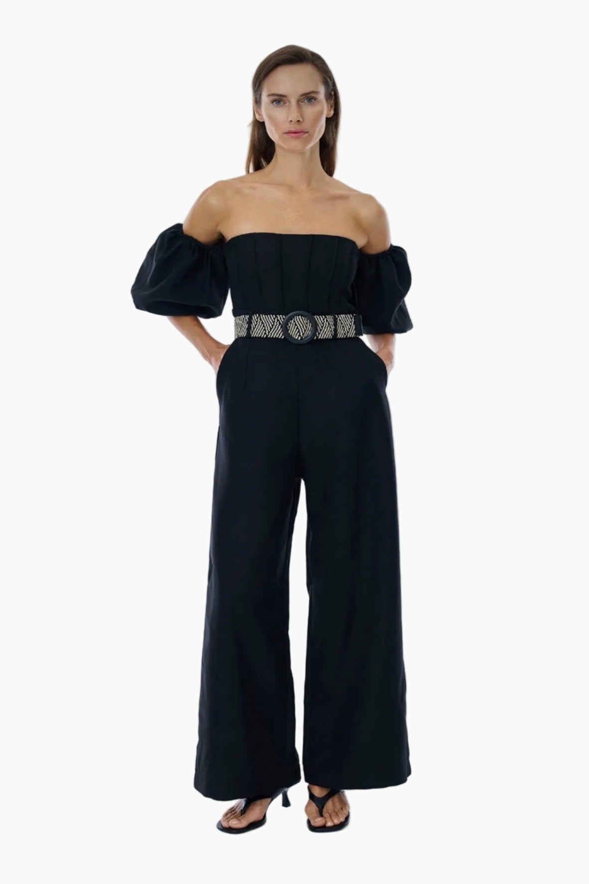 Off Shoulder Overall