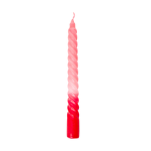 Twisted Candles in 3 Asst. Colors - - 6HR