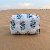 Tohfa Luxe Mora Handmade Block Printed Pouch