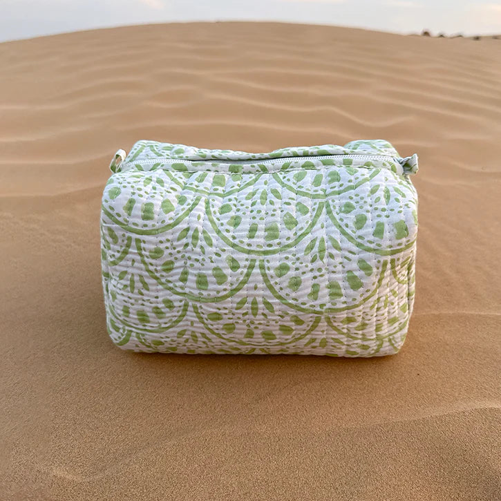 Tohfa Luxe Juno Handmade Block Printed Pouch