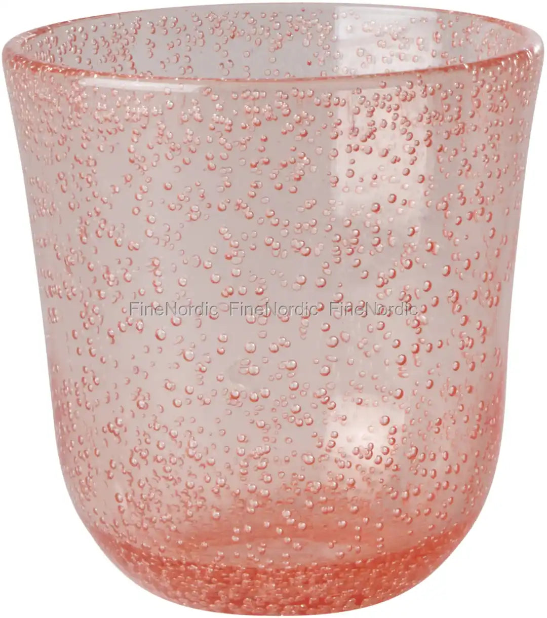 Acrylic Tumbler in Bubble Design - Peach - 410 ml