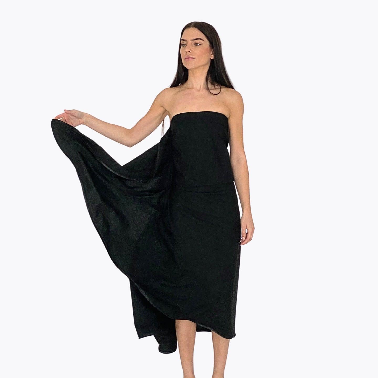 ROLA'S CLOSET - Satin Strapless Dress - FLTRD UAE