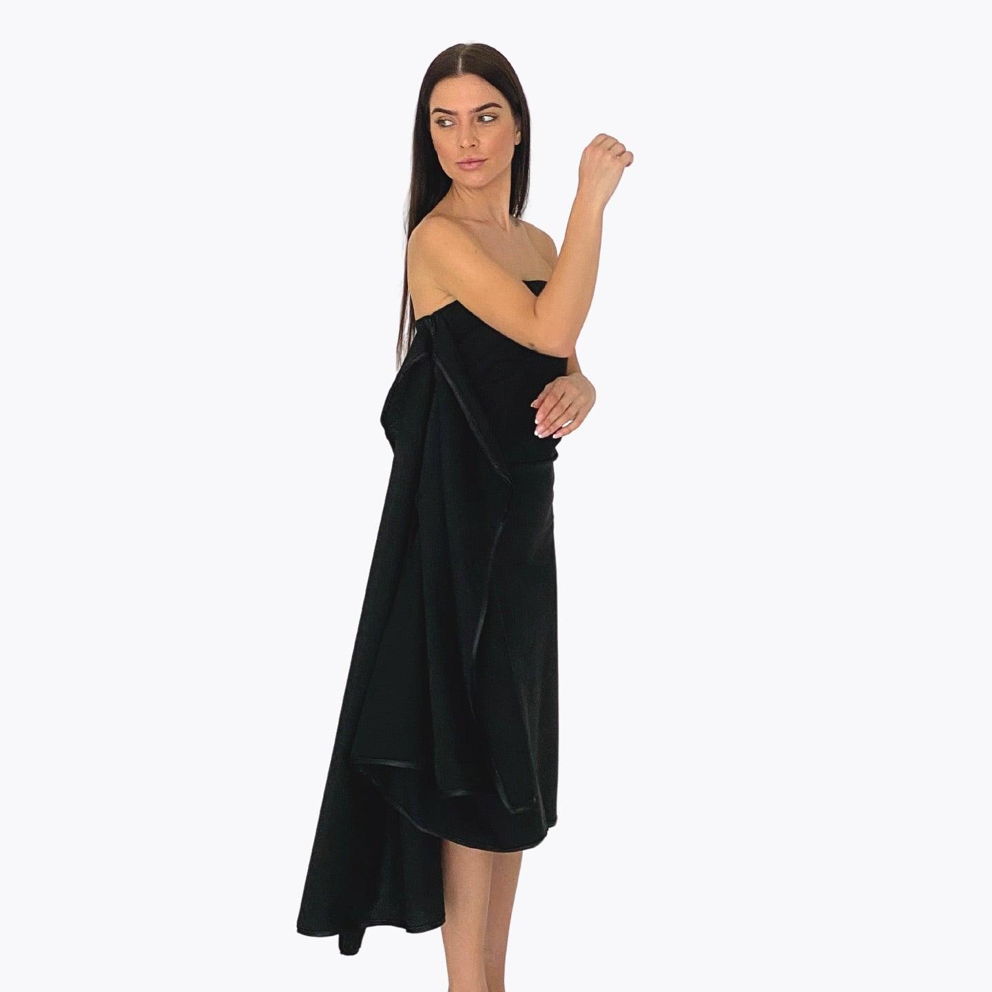 ROLA'S CLOSET - Satin Strapless Dress - FLTRD UAE