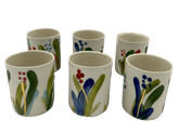 SC CERAMICS - HAND PAINTED EXPRESSO CUP - Set of 6 - FLTRD UAE