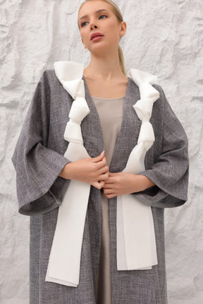 Sculpted Tie Abaya