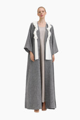 Sculpted Tie Abaya