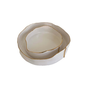 The Modern Stripes - Round Ceramic Bowl: Small - FLTRD UAE