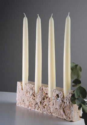 Thea - 4 Candle Holder - Rough Finish - FLTRD UAE