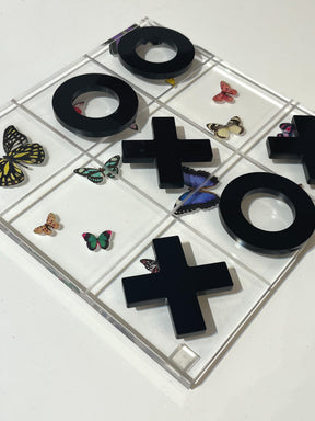 Acrylic Tic Tac Toe - Butterfly